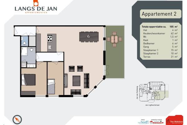 Woning Appartement 02(Bouwnr. 2) Heemskerk