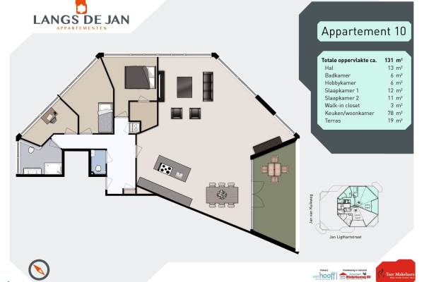 Woning Appartement 10(Bouwnr. 10) Heemskerk