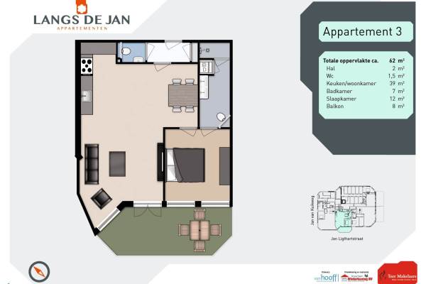 Woning Appartement 03(Bouwnr. 3) Heemskerk