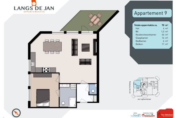 Woning Appartement 09(Bouwnr. 9) Heemskerk