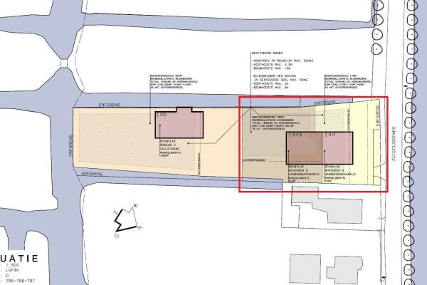 Bouwgrond Zuidzijdseweg 144a en b. Polsbroek