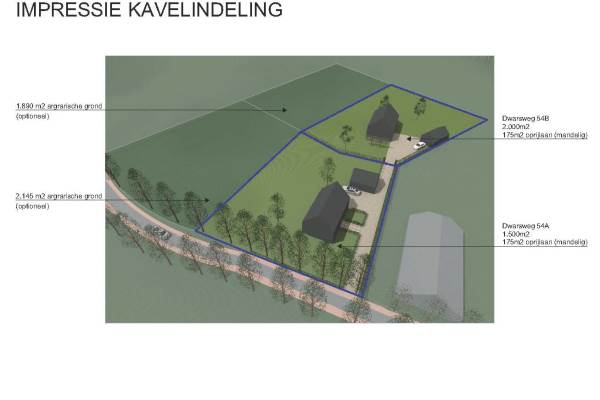 Bouwgrond Dwarsweg 54A Overberg