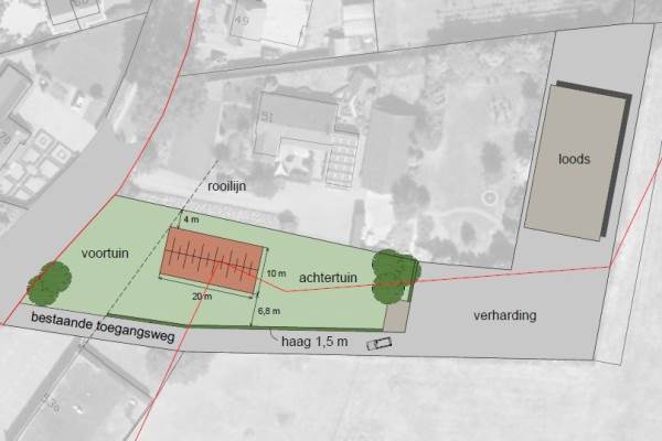 Bouwgrond Bovenstraat 51a Hoeven