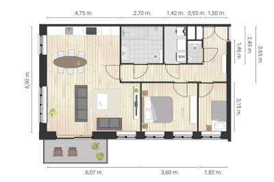 Woning Reidroas 2 A- 16 Hurdegaryp