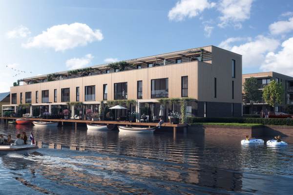 Woning Wonen bij Molen bnr 3waterwoning Leiden