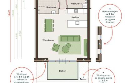 Woning appartement 8 Gytsjerk