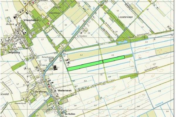 Agrarische grond Nieuwe Veendijk en Veenweg Veelerveen