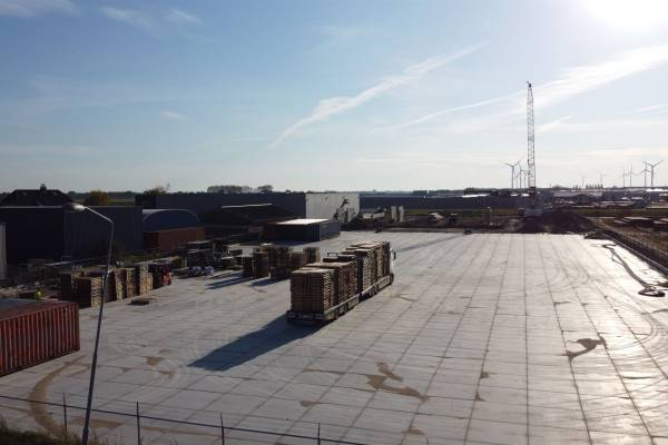 Verhard buitenterrein Glasweg Heijningen