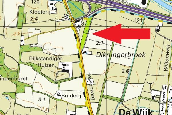 Agrarische grond Hessenweg de Wijk