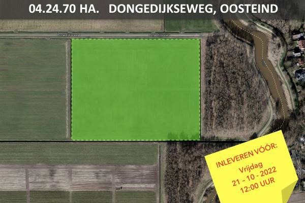 Agrarische grond Dongedijkseweg Oosteind
