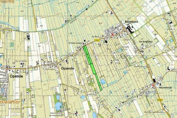 Agrarische grond Provincialeweg Opende