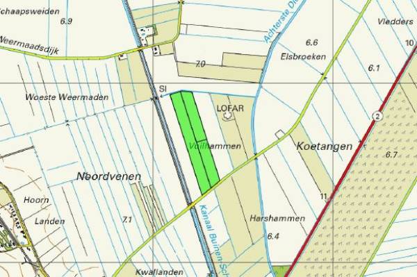Agrarische grond Koedijk Buinen