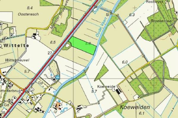 Agrarische grond De Stouwe Wittelte
