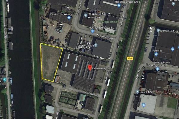 Verhard buitenterrein Industrieweg 22Achter Wormerveer