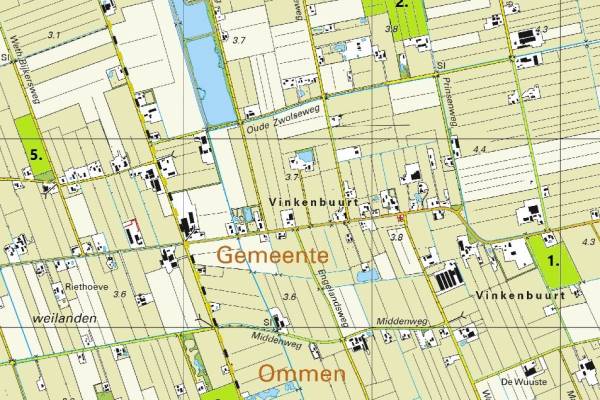 Agrarische grond Koloniedijk - De Stouwe - Prinsenweg e.o. Vinkenbuurt