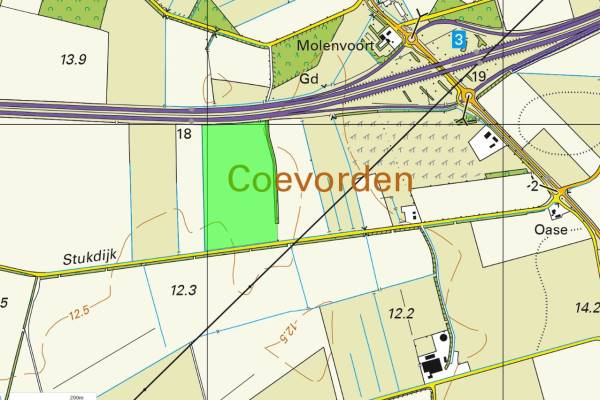 Agrarische grond Stukdijk Wachtum