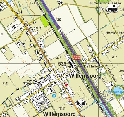 Agrarische grond Steenwijkerweg nabij Willemsoord