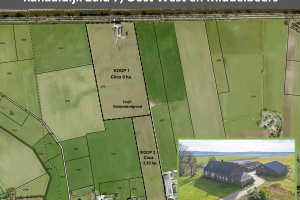 Agrarisch bedrijf Kanaaldijk Zuid 7 Oost West en Middelbeers