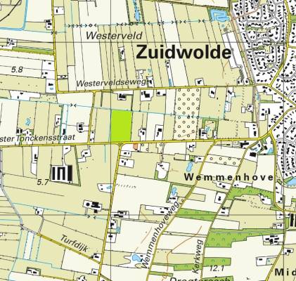 Agrarische grond Burgemeester Tonckensstraat Zuidwolde (DR)