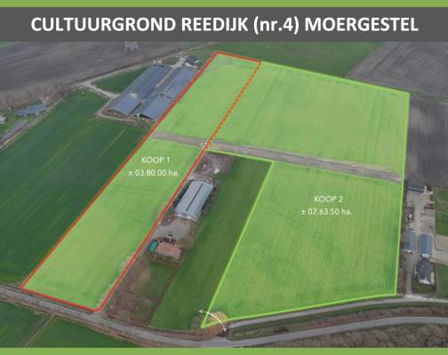 Agrarische grond Reedijk 4 Moergestel