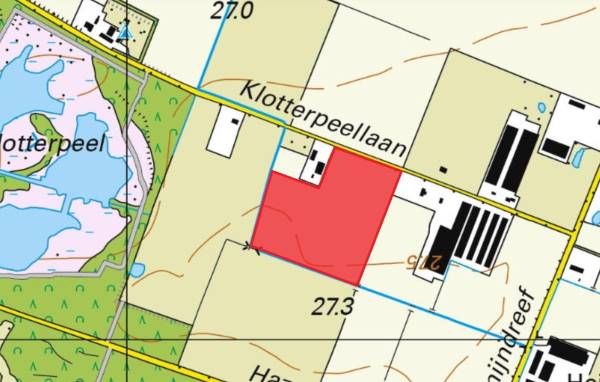 Agrarische grond Klotterpeellaan De Rips
