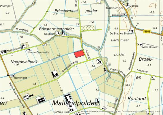 Agrarische grond Sluisweg Poortvliet