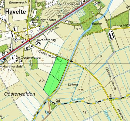 Agrarische grond Osseweidenweg Havelte