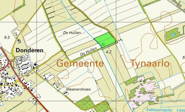 Agrarische grond De Hullen Donderen