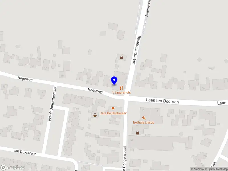 Eet- en drinkcafé, cafetaria 't Jagershuis