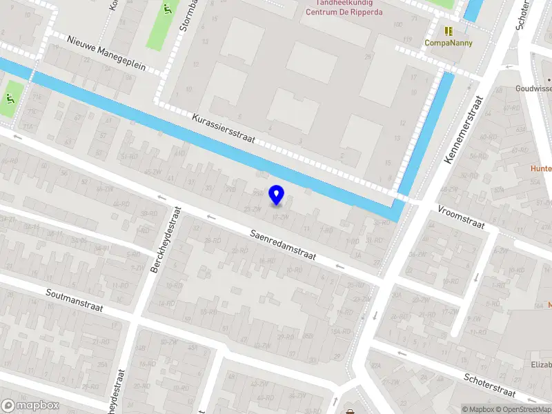 Vereniging van Eigenaars Saenredamstraat 17 zwart en rood te Haarlem