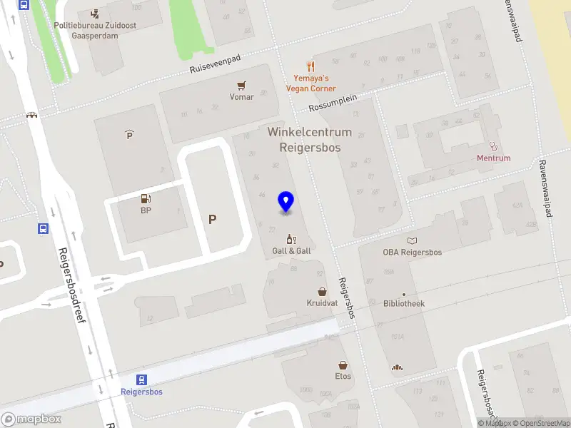 Kantoor en boekhandelreigersbos