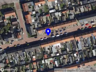 Verwijderde auto aan de Olivierstraat in Axel