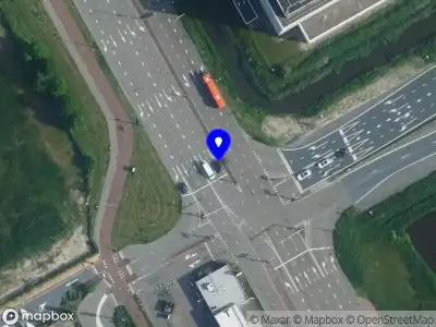 Snelheidscontrole op Muntbergweg te Amsterdam