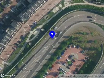 Snelheidscontrole op Nieuwe Leeuwarderweg te Amsterdam