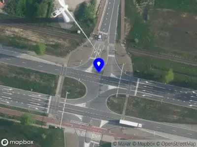 Snelheidscontrole op Westpoortweg te Amsterdam