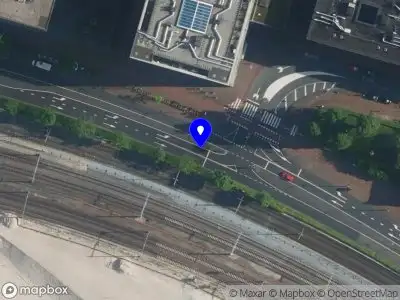 Snelheidscontrole op Piet Heinkade te Amsterdam