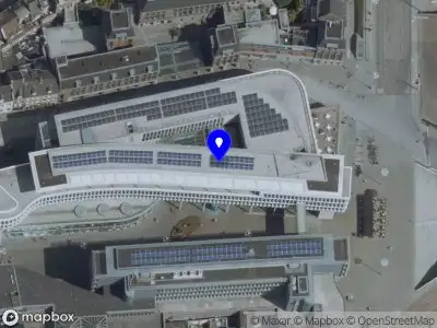 Brandweer met gepaste spoed naar de Laag Mosae Forum in Maastricht