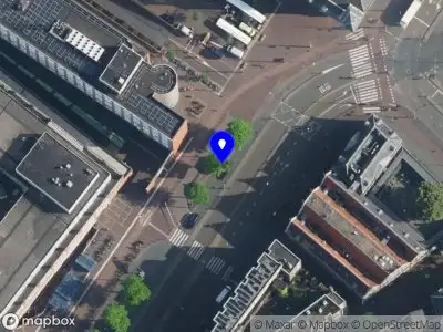 Snelheidscontrole op Waterlooplein te Amsterdam