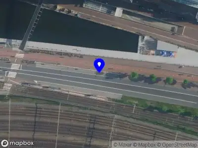 Snelheidscontrole op Piet Heinkade te Amsterdam