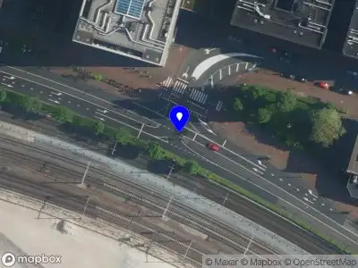 Snelheidscontrole op Oostelijke Handelskade te Amsterdam