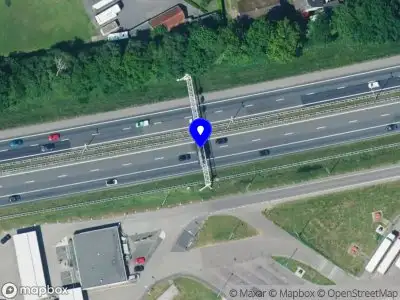 Snelheidscontrole op A1 te Terschuur