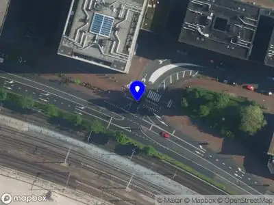 Snelheidscontrole op Oostelijke Handelskade te Amsterdam