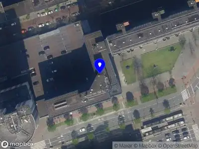 Traumahelikopter naar de Weena in Rotterdam