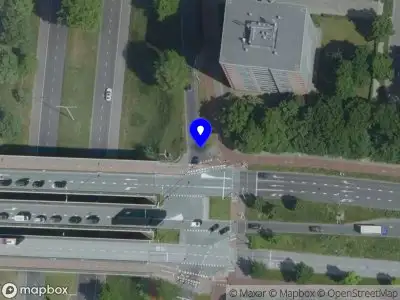 Snelheidscontrole op John F Kennedylaan te Eindhoven