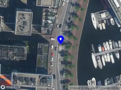 Snelheidscontrole op Westerdoksdijk te Amsterdam