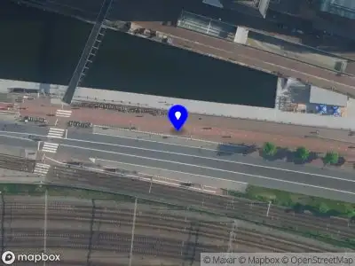 Snelheidscontrole op Piet Heinkade te Amsterdam