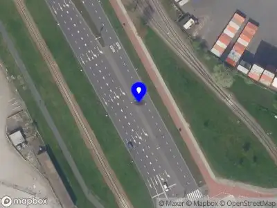 Snelheidscontrole op Waalhavenweg te Rotterdam