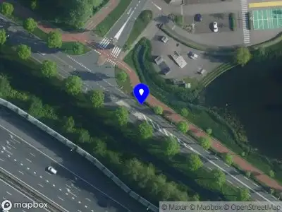 Snelheidscontrole op Diemerpolderweg te Diemen