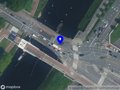 Snelheidscontrole op Johan van Hasseltweg te Amsterdam