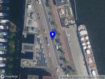 Snelheidscontrole op Westerdoksdijk te Amsterdam